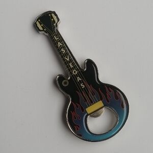 Las Vegas Guitar Refrigerator Magnet Bottle Opener